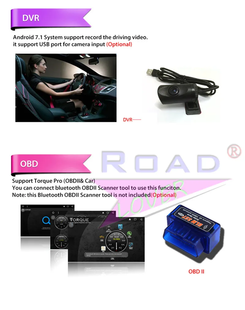 Discount Roadlover 10.25" Android 4.4 Car Multimedia Player Video For Audi A4L 2017 Stereo GPS Navigation Automagnitol 2 Din Radio NO DVD 17