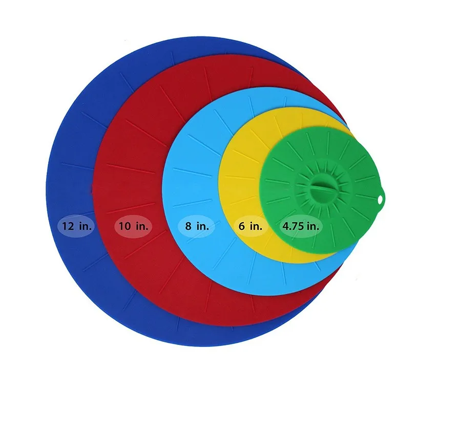 Анти-перелив разлива 5 шт./лот силиконовая всасывающая крышка кастрюля силиконовая растягивающаяся крышка кухня проливающаяся крышка устойчивая крышка Cubierta анти desbord