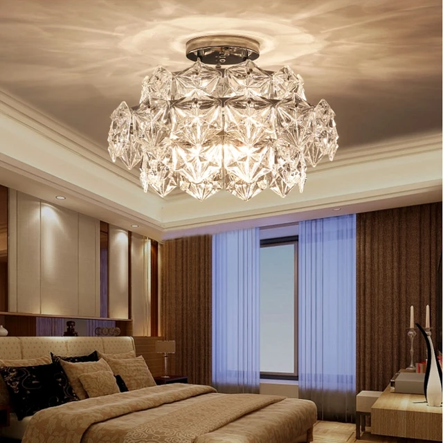 Postmodern Crystal Ceiling Light