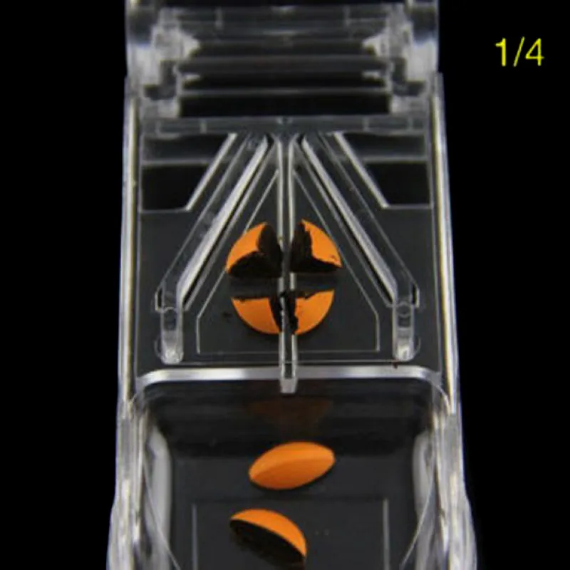 Pill Cutter Box Portable Convenient Storage Box Tablet Cutter Splitter Medicine Pill Holder Pill Cutter Pill box