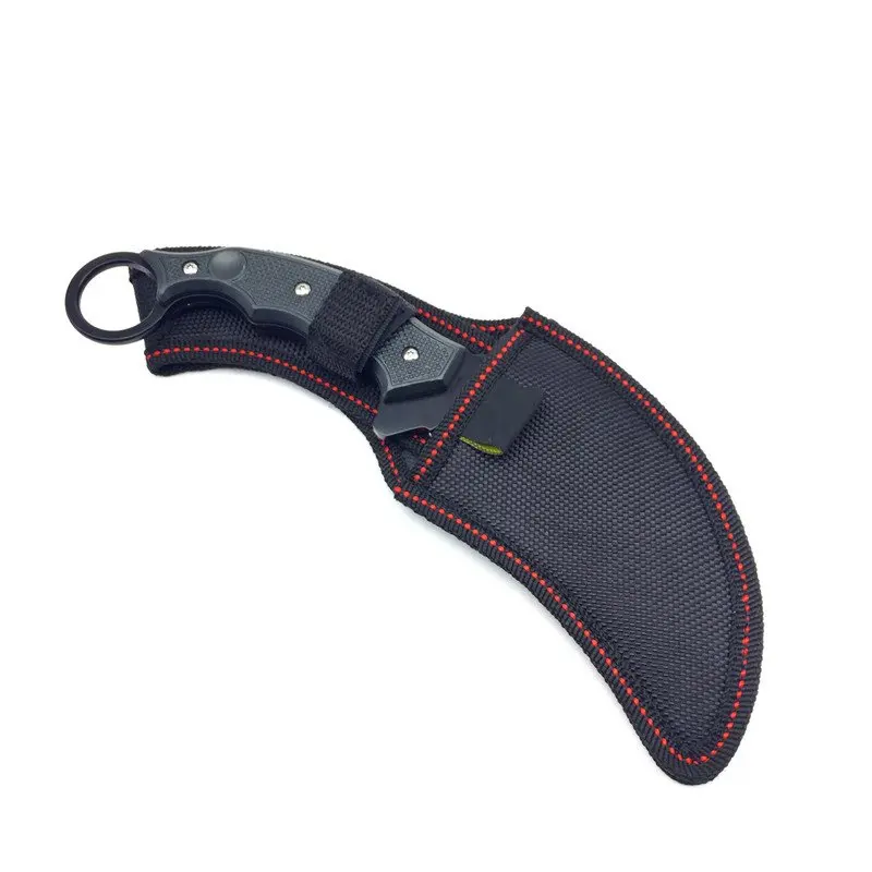 Нержавеющая сталь Тактический Karambit hawbill Ножи, выживания обороны коготь фиксированной Ножи для наружного Охота Кемпинг Пеший Туризм Инструменты