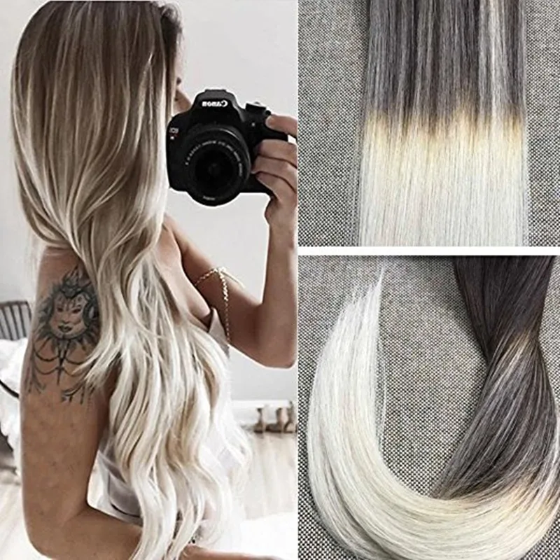 Full Shine 16 To 22 Balayage Remy Straight Hair Brazil Real