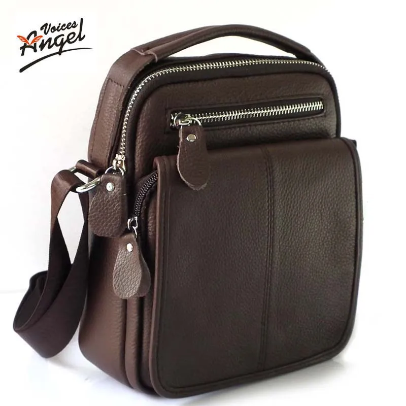 Genuine Leather Men Bag Cowhide Shoulder Fashion Men