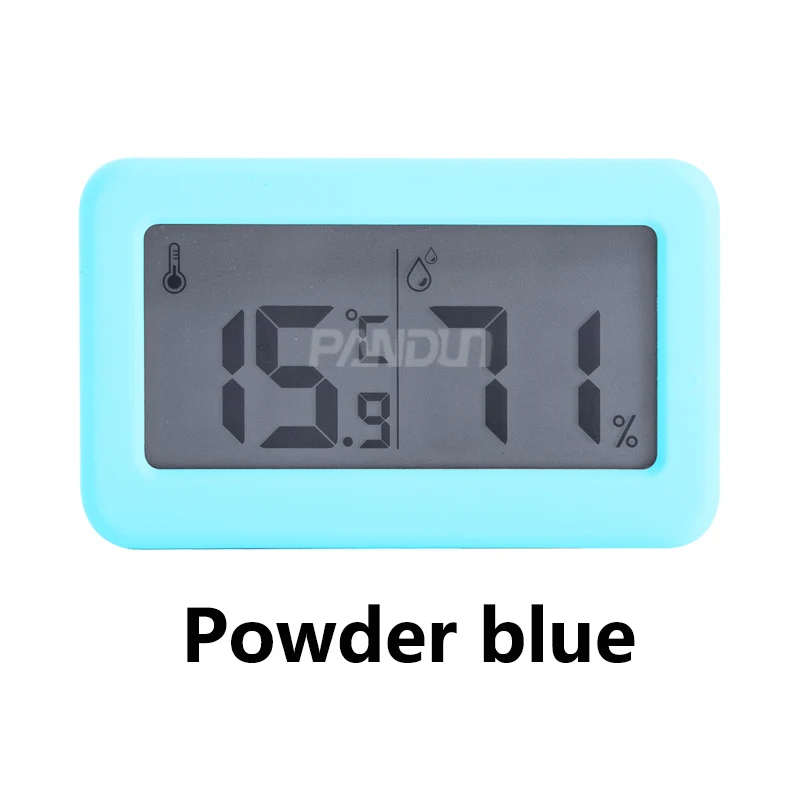 PANDUN ультра-тонкий Простой электрический цифровой термометр и гигрометр детская комната дома термометр закрытый сухой гигрометр - Цвет: BLUE