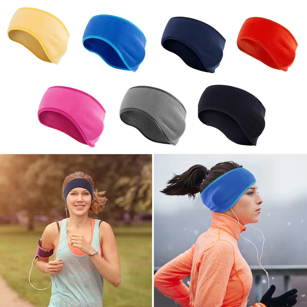 

Unisex Women Men Sport Outdoor Windproof Warm Fleece Earmuffs Headband Hairband