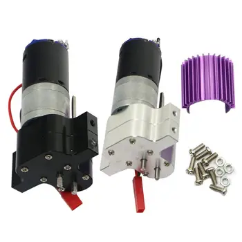 

New Speed Change Gear Box Metal Gearbox 370 Motor With Heat Sink For WPL RC Car Dropshipping