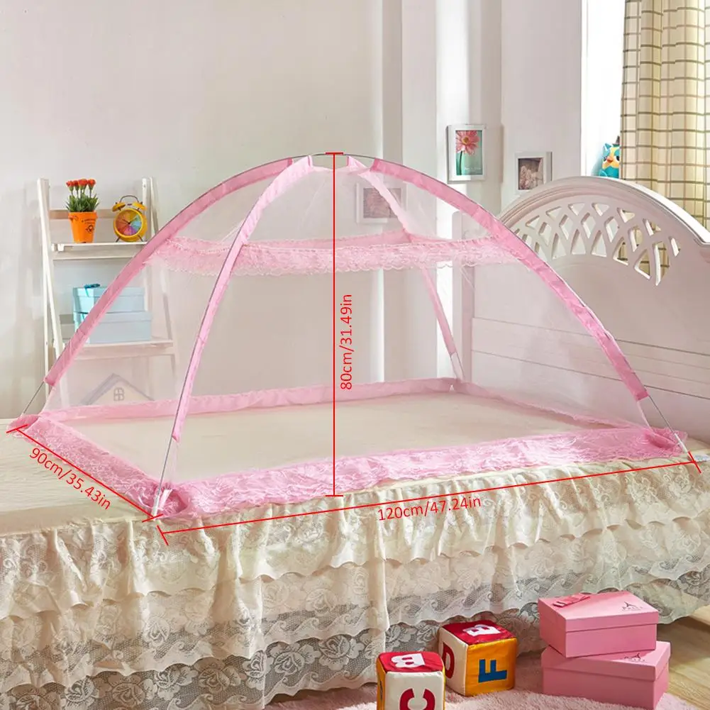 Baby Bed Mosquito Net Mongolian Yurt Bottomless Collapsible Baby