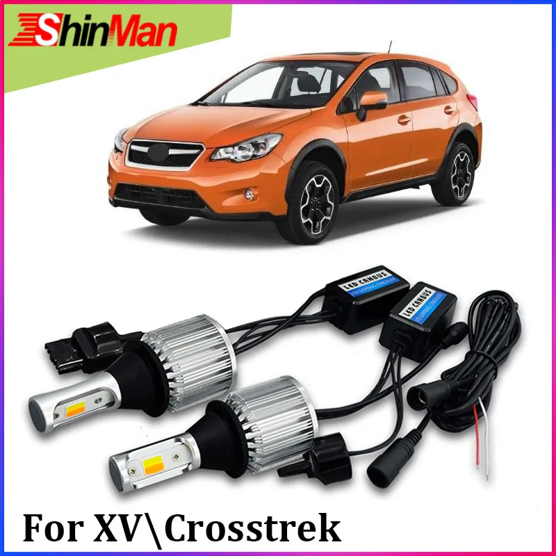 ShinMan 2x Free shipping LED DRL Daytime Running Light led Turn signal