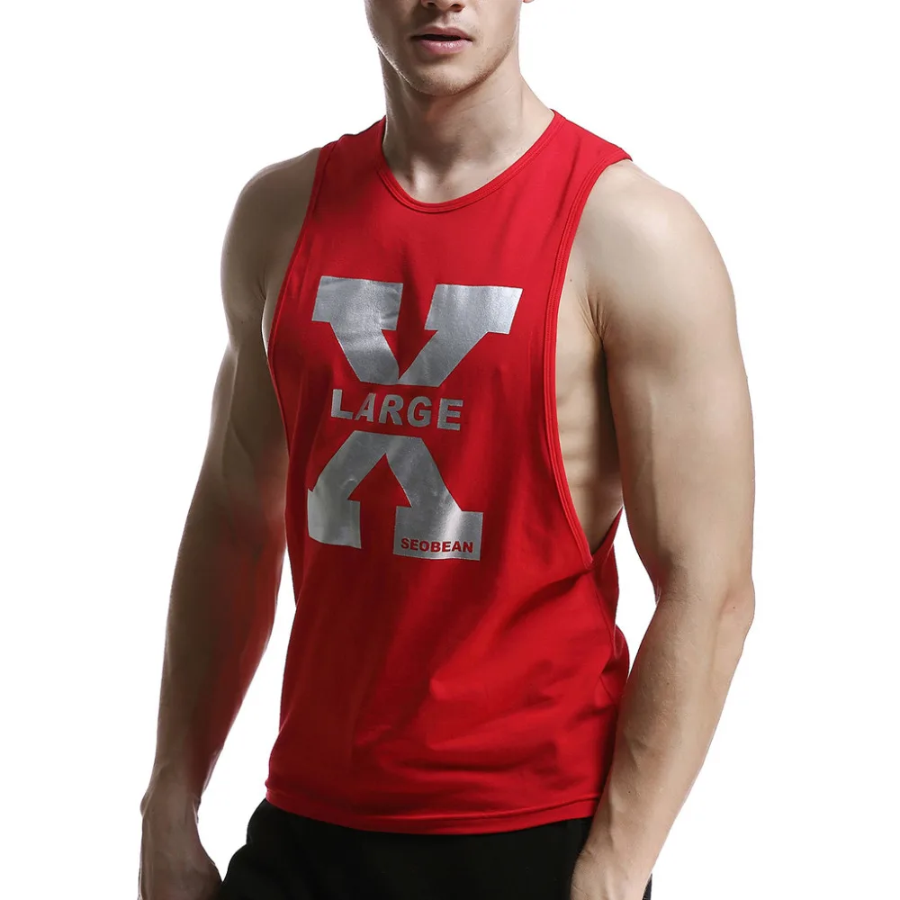 Fashion Men Anime Tank Top Sleeveless X Fitness Workout Tank Tops