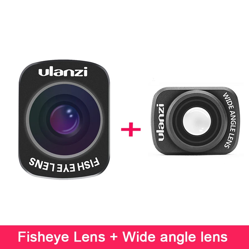 Ulanzi OP-8 магнитная линза рыбий глаз для DJI Osmo Карманная камера, широкоугольные макрообъективы Osmo карманные карданные аксессуары - Цвет: Серый