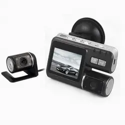 Авто Видеорегистраторы для автомобилей Камера запись Камера для X6 HD 720 P Двойной объектив автомобиля Регистраторы видеокамера Ночное