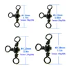 100Pcs/lot Fishing Swivels 3 Way Barrel Swivel Cross-Line Stainless Steel Plated With Black Nickel Triple Way Fishing Swivels  ► Photo 3/6