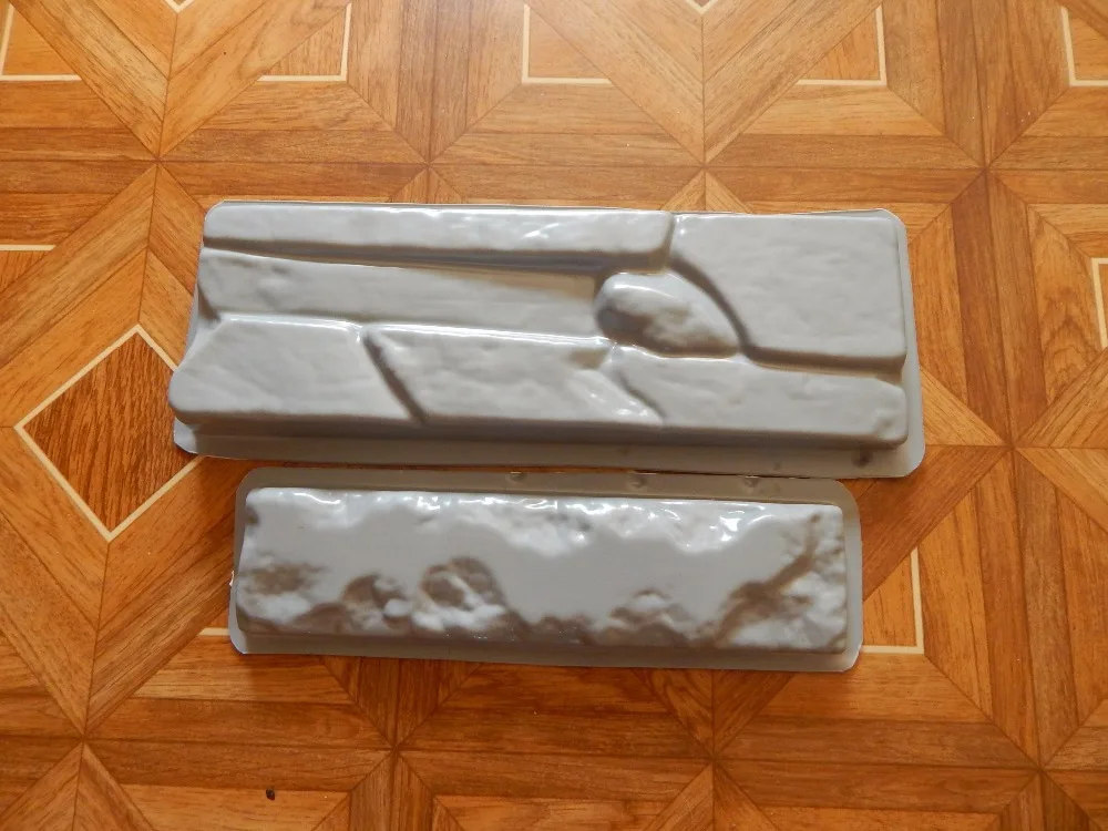 Plastic Molds for Concrete Plaster Wall Combo PACK Brick Mold for wall