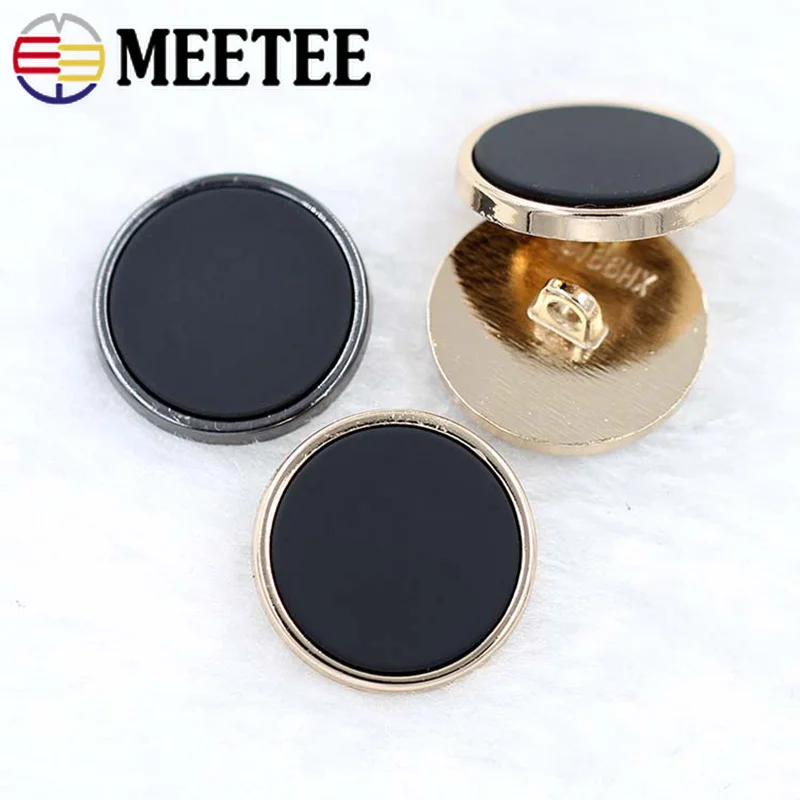 Meetee 10/30 шт 15 30 мм металлический Пластик кнопки плоское зеркало куртка Декор