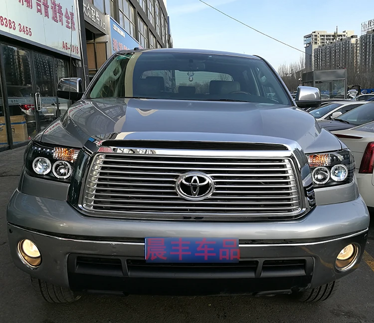 Автомобильный стиль для Toyota Tundra фары для Tundra 2007-2013 год Sequoia фары DRL передние Биксеноновые линзы двойной луч HID комплект