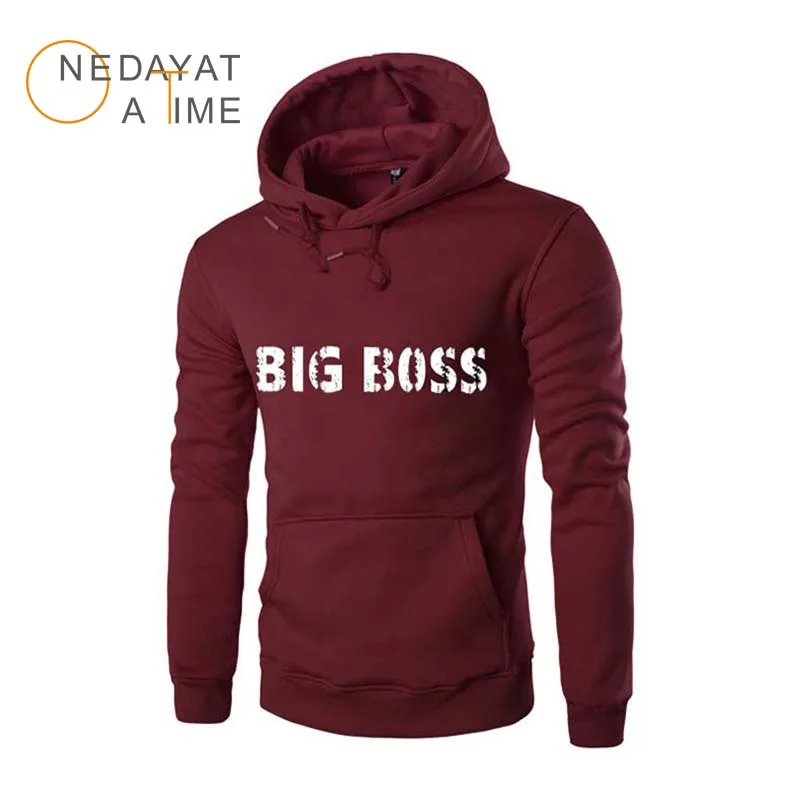

2018 autumn and winter fashion BIG BOSS hoodie men's printed sweatshirt BIG BOSS hoodie men's pullover brand Hombre cotton cloth