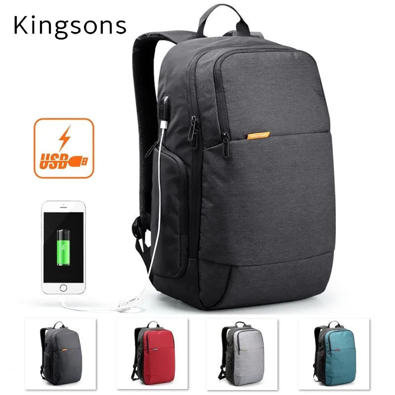 

2019 New Kingsons Brand Backpack For Laptop 14",15",15.6",Case For Macbook Notebook 15.4", Business Bag, Free Drop Shipping 3143