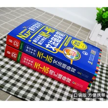 

2pcs/set Japanese N1-N5 Proficiency Test vocabulary Japanese Word / sentence grammar Detailed Pocket book for adult