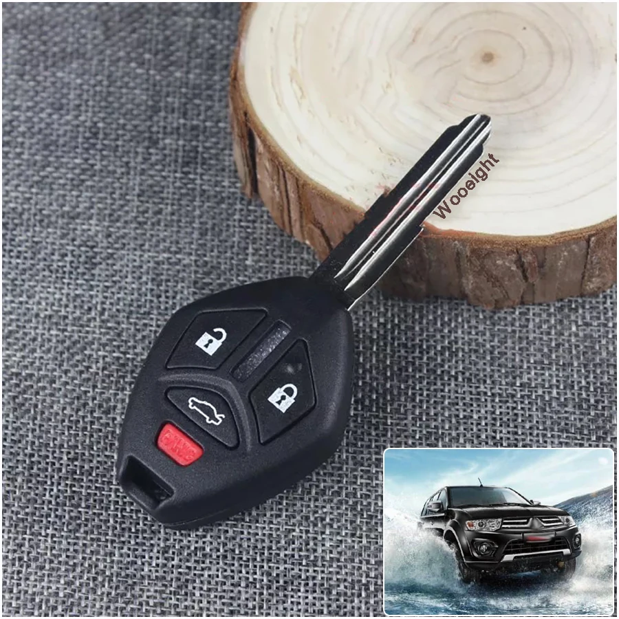 New Replacement 4 Button Car Remote Key Case Shell Housing Keyless Shell Fob Cover For Mitsubishi 2007-2013 Blade (6)