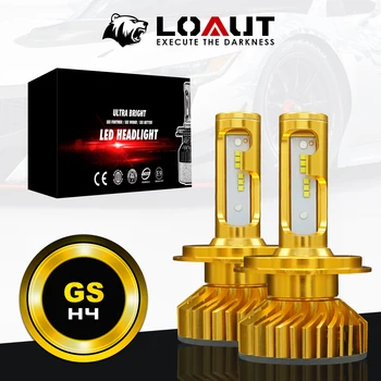 

High Power LOAUT GS H4 H4-3 Car LED Headlight Bulbs High Low Beam 160W 16000LM 6000K 12V 24V Universal Car light Headlamps 2019