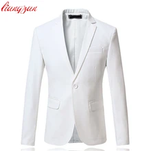 Мужской пиджак, жакет, брендовый приталенный повседневный деловой блейзер Мужской, плюс размер, M-6XL, хлопок, строгий костюмный блейзер для свадьбы F2084