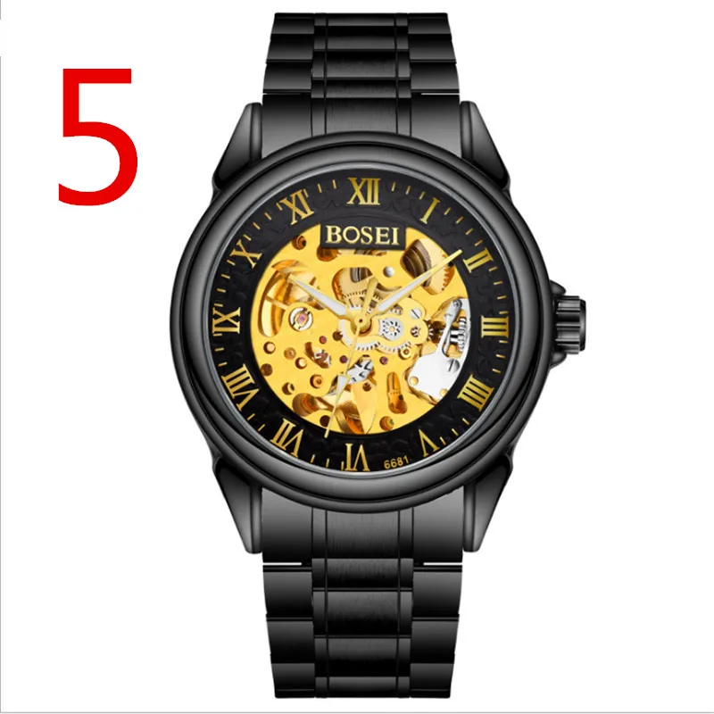 

Men's fashion stainless steel watch with elegant luxury business watch