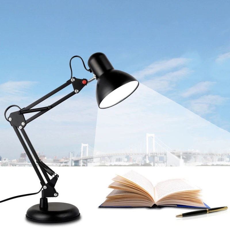 

clip desk lamp with clamp bracket for table lamp bed side desk LED lamp E27 for sewing machine study office kids desk lamp