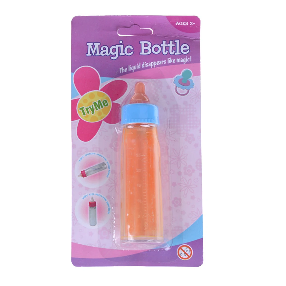 2 цвета мини игрушка бутылку вверх дном и становится менее бутылки из-под молока, куклы игрушки для кукольного домика Волшебная кукла аксессуары - Цвет: Orange