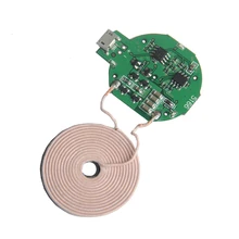 1 комплект мини беспроводной зарядный передатчик Модуль Мини PCBA катушка Универсальный QI Android для Apple решение