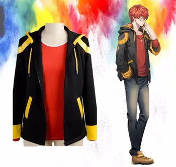 

Originele Mystic Messenger 707 EXTREME Saeyoung/Luciel Choi 7 Outfit Cosplay Kostuum Jas + Shirt Anime Halloween Costumes