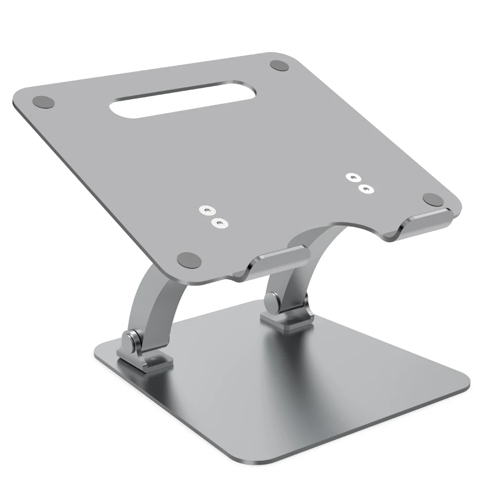 

Aluminum Adjustable Laptop Stand Foldable Free Lift Bracket Angle Adjust Notebook Tablets Holder for MacBook Pro iPad