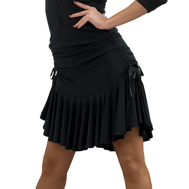 Women Latin Dance Skirt with Safety Pants, dance dress,dance skirt