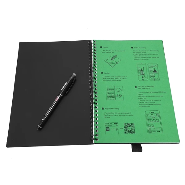 Стираемая бумага для ноутбука многоразовая умная записная книжка Облачное хранилище флэш-память с app-соединением блокнот с ручкой (1)