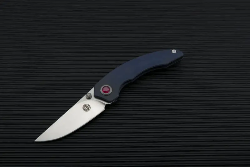 Maxace Yu карманный нож складной нож M390 стальное лезвие - Цвет: Purple anodized