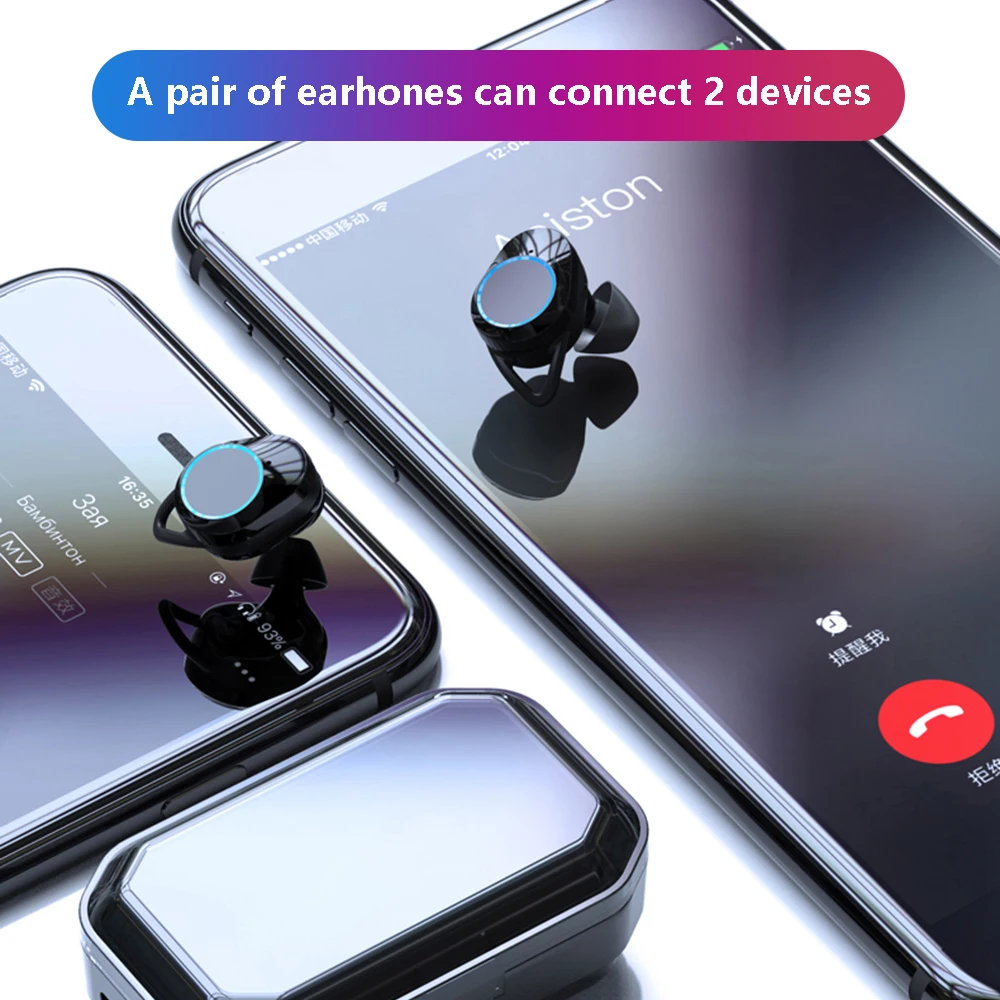 G02 X6 TWS Bluetooth 5 0 беспроводные наушники IPX7 водонепроницаемые с громкой связью 3300 мАч