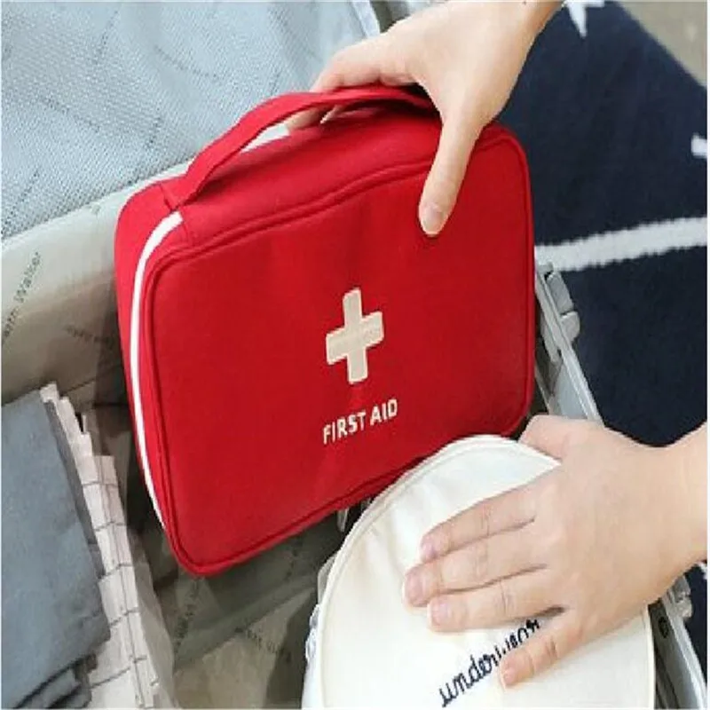 

Portable First Aid Kit Creative Travel Accessories Emergency Drug Cotton Fabric First Aid Medicine Bag Pill Case Splitters Box