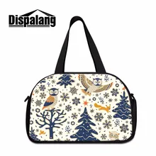 Dispalang Брендовые женские дорожные сумки на плечо, багажные сумки, Мультяшные принты совы, Большая вместительная спортивная сумка для девочек-подростков