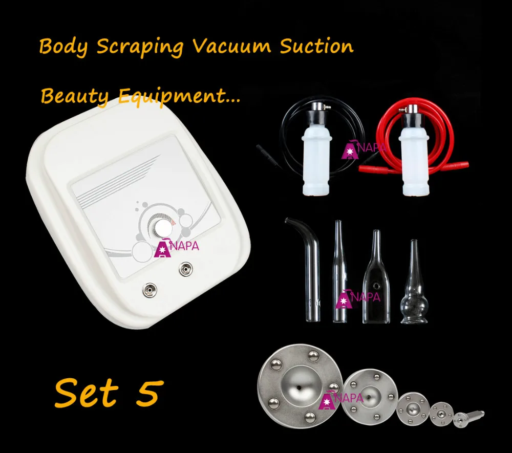 Body Scraping Vaccum Suction Vacuum Beauty System Set 5in Massage