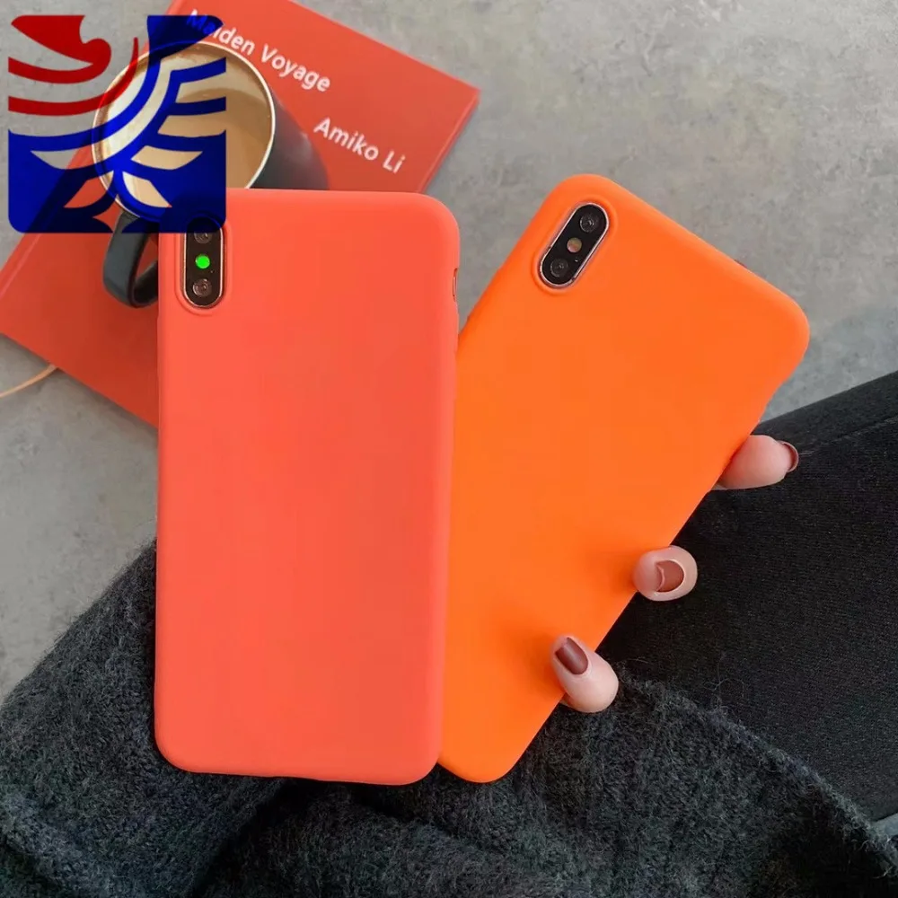 PEEPING Retro Simple lovely heart phone case candy for iPhone 6 6s 7 8 Plus X XR XS MAX TPU silicone Thicken Anti-fall | Мобильные