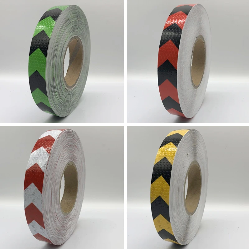 25mmx50m Reflective tape stickers car-styling Self Adhesive Warning Tape