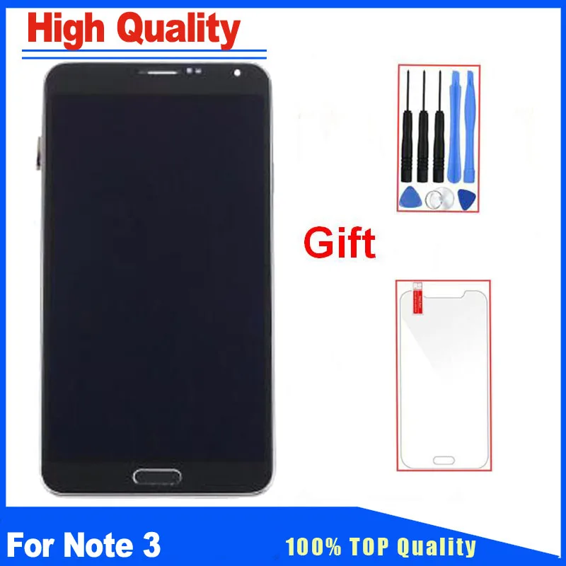 

100% Tested For Samsung Galaxy Note 3 N9005 LCD Display Touch Screen Digitizer Replacement With Frame Brightness Adjustable
