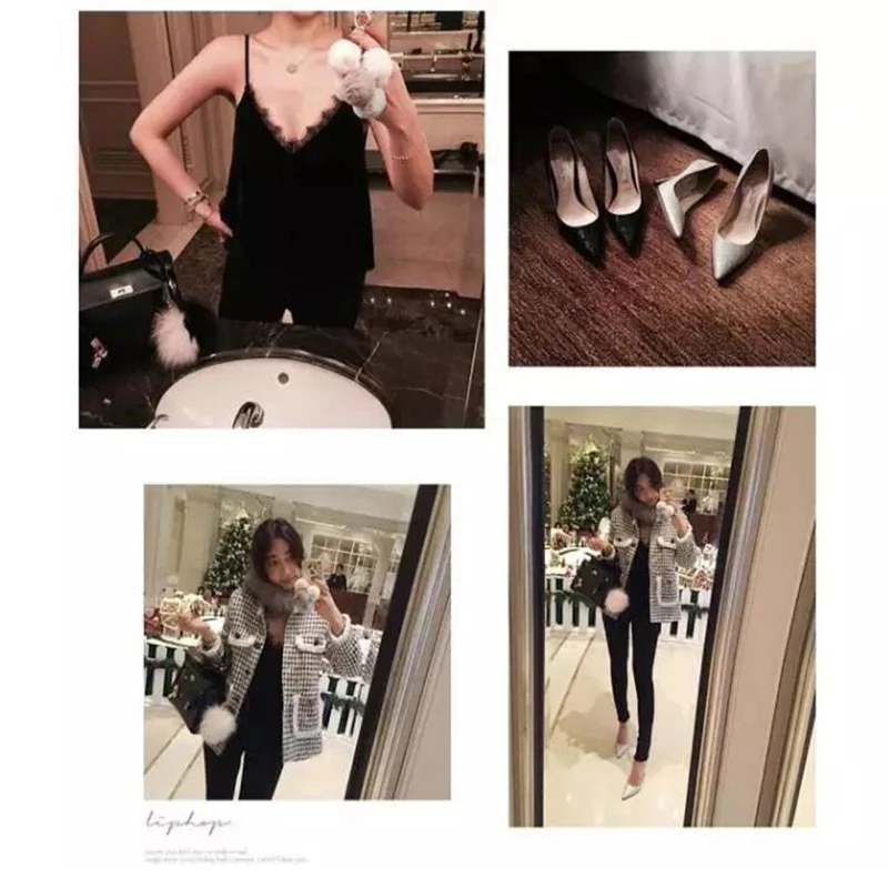 2018 Women's Shirt Sexy Black Lace Patckwork Velvet Camisole V Neckline Spaghetti Strap Fashion Vest Ladies Casual Cami Tank Top 2018 Women's Shirt Sexy Black Lace Patckwork Velvet Camisole V Neckline Spaghetti Strap Fashion Vest Ladies Casual Cami Tank Top