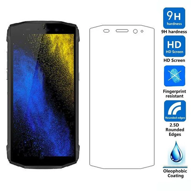 

10pcs/lot Full Glue Tempered Glass Original 9H Explosion-proof Protective Film Screen Protector for Blackview BV5800 BV5800 Pro