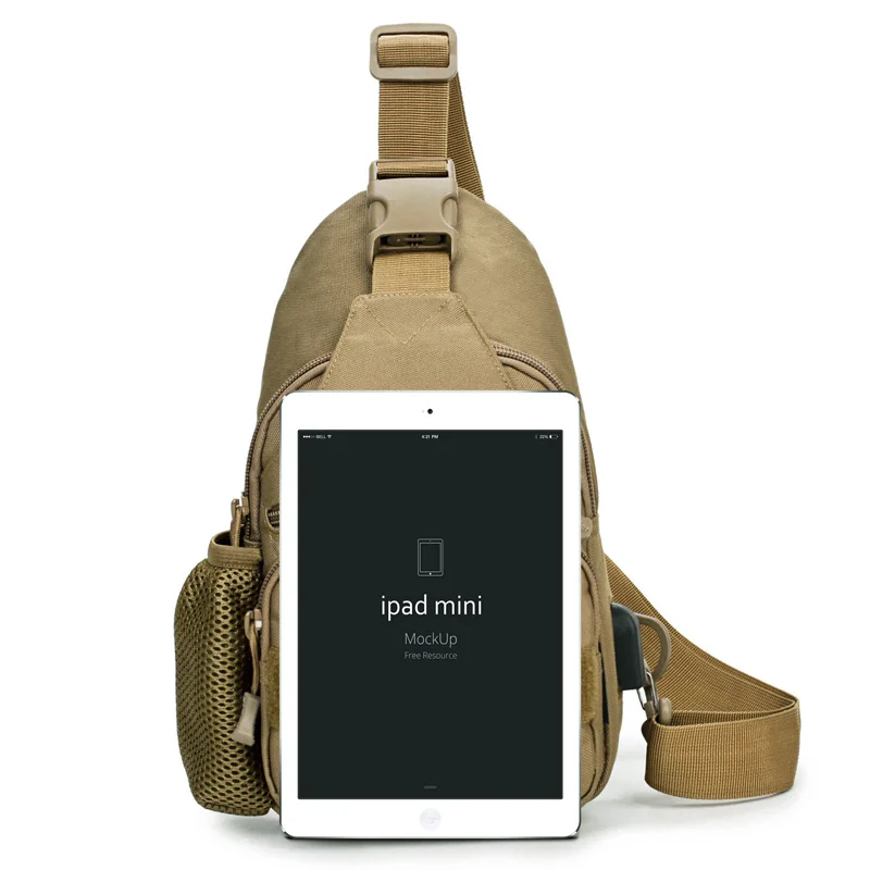 Зарядка через usb открытый Crossbody сумки Тактический путешествия