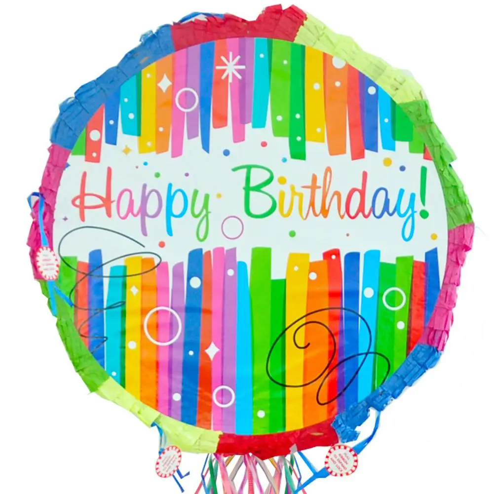 

Pinata Happy Birthday Theme Paper Folded Kids Favors Game Gifts Toys Children Birthday Party Gifts Decoration Supplies DIY