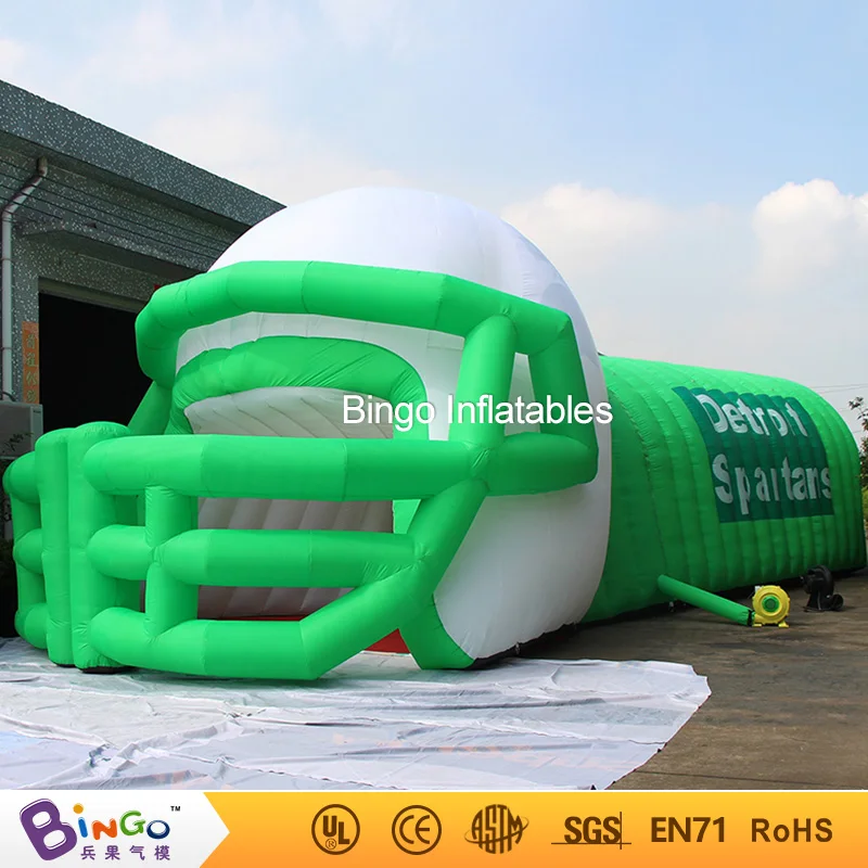 Tent Tunnel Type Inflatable Football Tunnel 12M Long Inflatable Sports Tunnel, Custom Inflatable Mascot Helmet Tunnel for Sport 