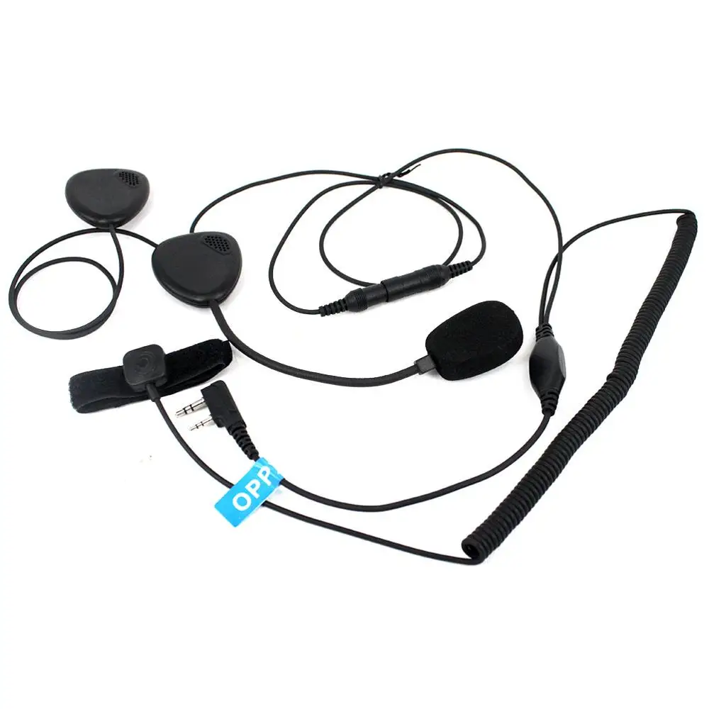 

Motorcycle Helmet Headset Mic for Kenwood Baofeng UV-5R BF-888s GT-3TP Walkie Talkie Handheld Radio K Type 2 Pin
