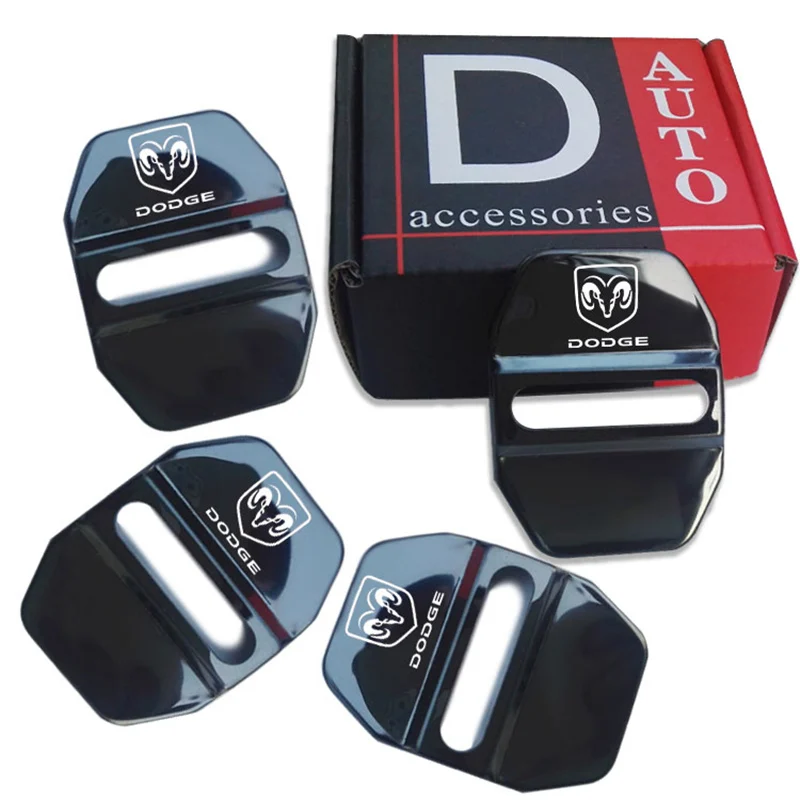 

Door Lock Cover sticker case for dodge caliber ram 1500 caravan charger grand caravan journey accessories car styling