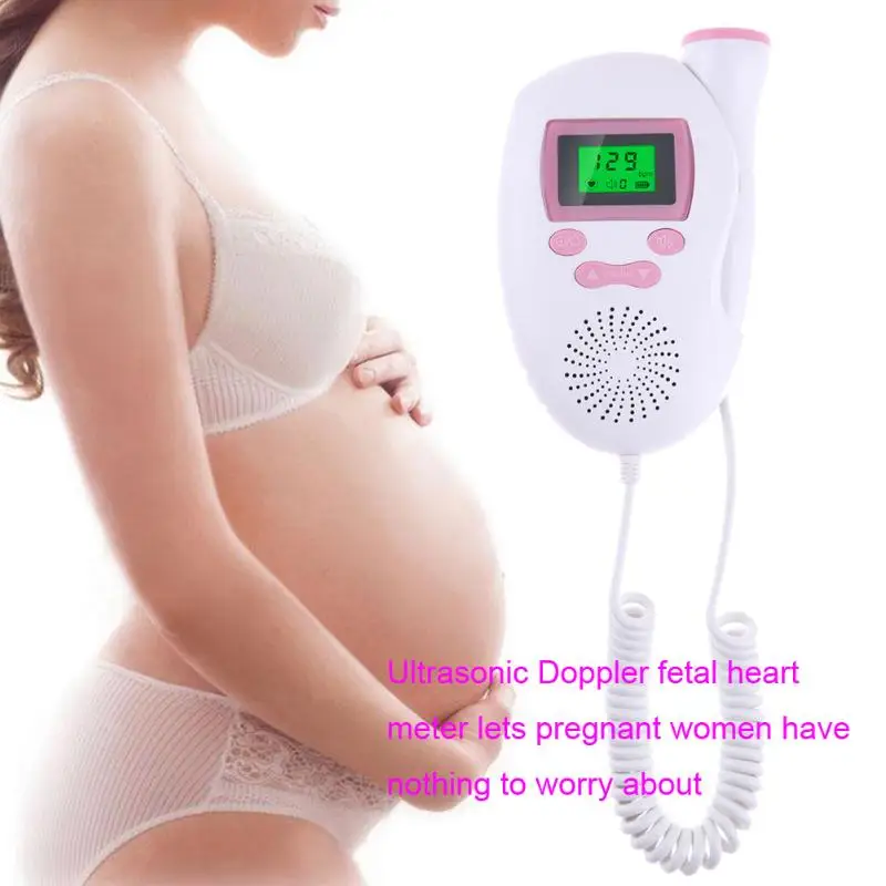 

Portable Ultrasonic Fetal Doppler Detector Prenatal Baby Heart Rate Monitor