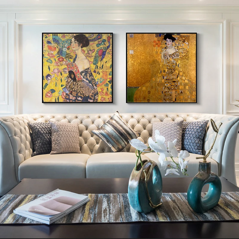 

Gustav Klimt Classical Famous Painting Posters and Print Wall Art Oil Painting on Canvas Wall Decorative Picture for Living Room